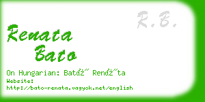 renata bato business card